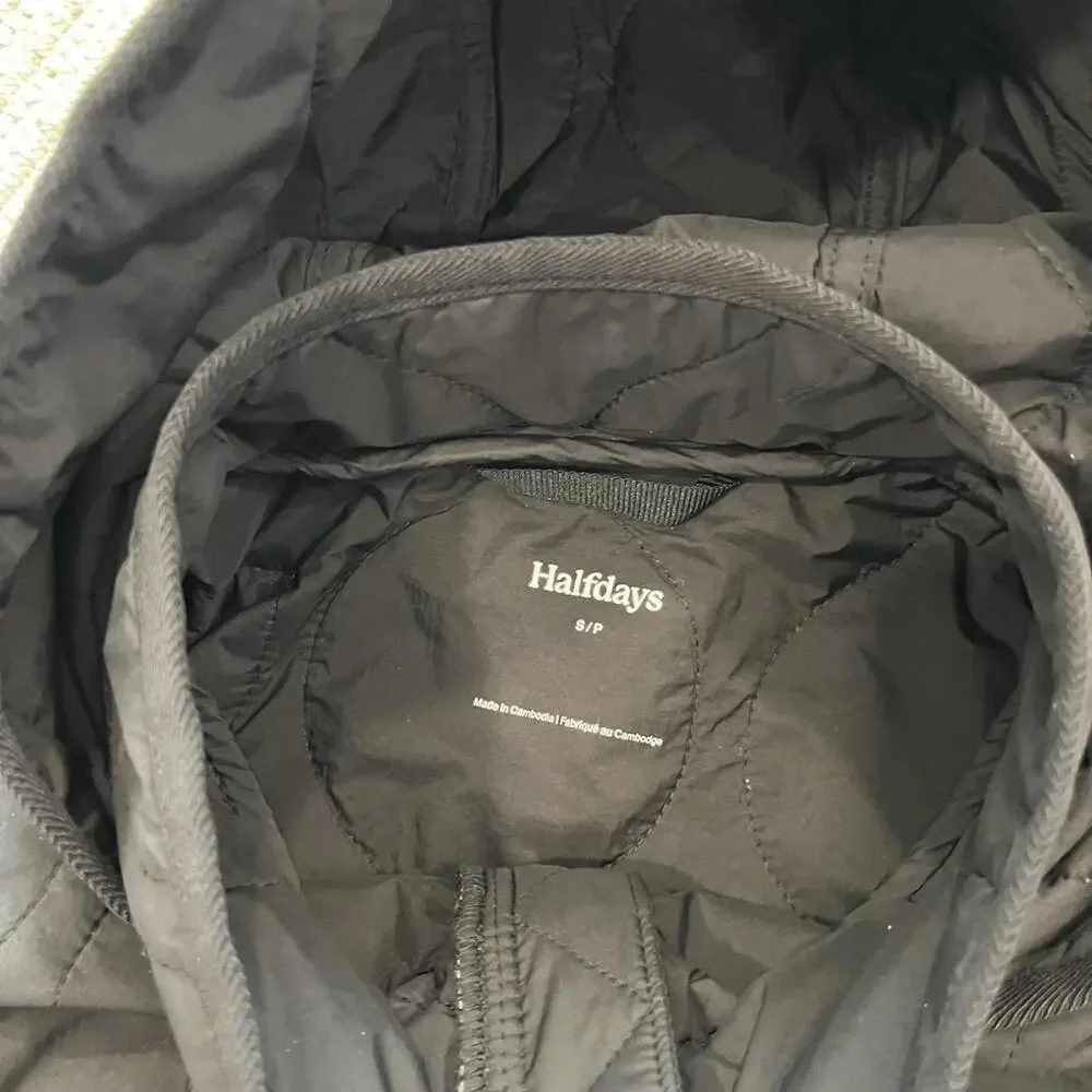 HALFDAYS Bessie Packable Puffer Jacket In Black - Picture 6 of 7